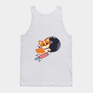 Shiba goes to the MOON!! Tank Top